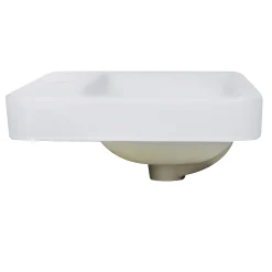 Nantucket Sinks 23-Inch 1-Hole Rectangular Drop-In Ceramic Vanity Sink DI-2317-R1