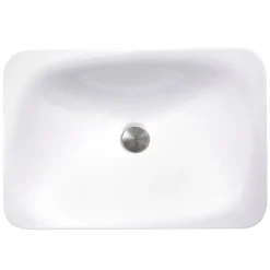Nantucket Sinks 21-Inch Rectangular Drop-In Ceramic Vanity Sink DI-2114-R