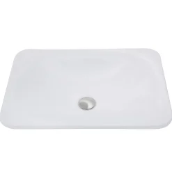 Nantucket Sinks 21-Inch Rectangular Drop-In Ceramic Vanity Sink DI-2114-R
