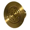 Nantucket Sinks 3-Inch Utility Sink Grid Drain | Brushed Satin Brass