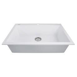 Nantucket Sinks Large Single Bowl Dual-Mount Granite Composite Sinks