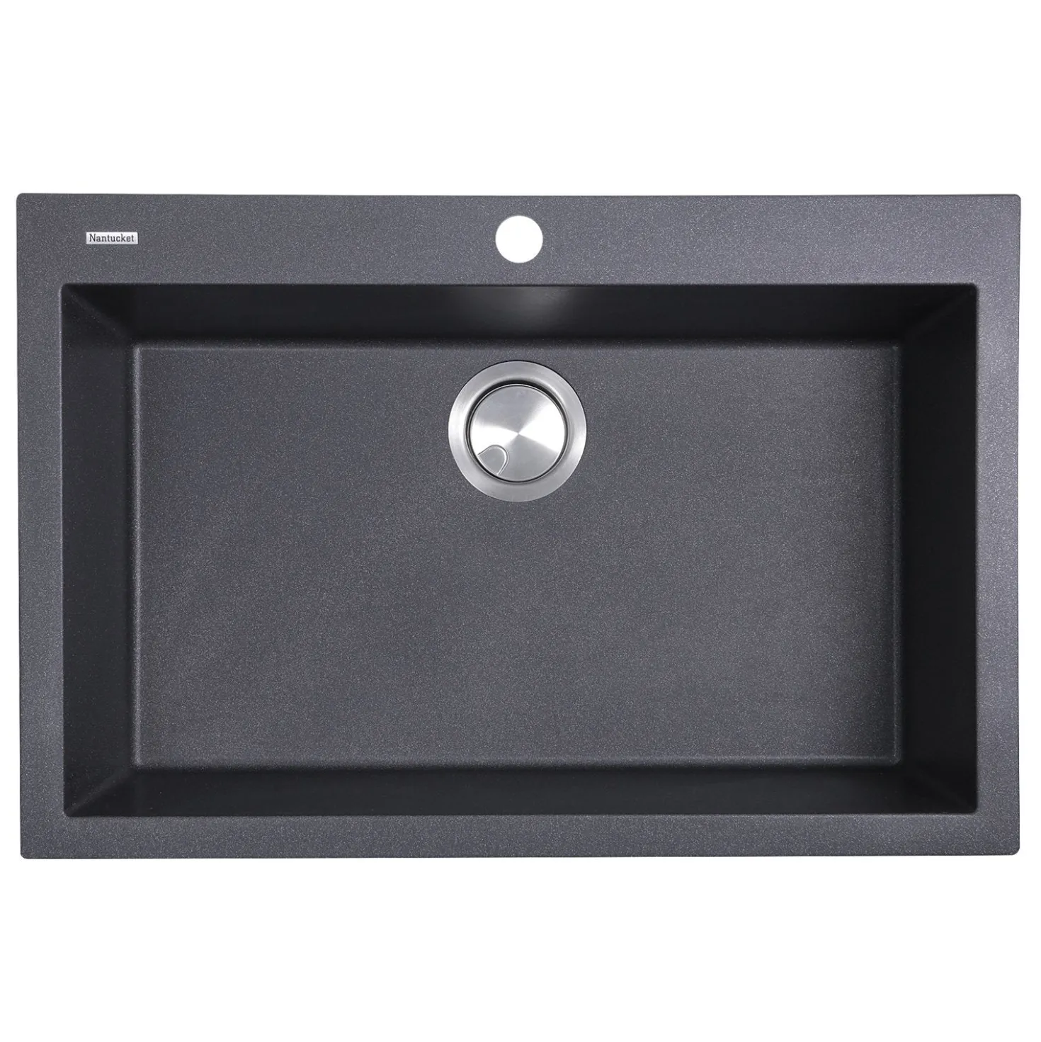 Nantucket Sinks Large Single Bowl Dual-Mount Granite Composite Sinks