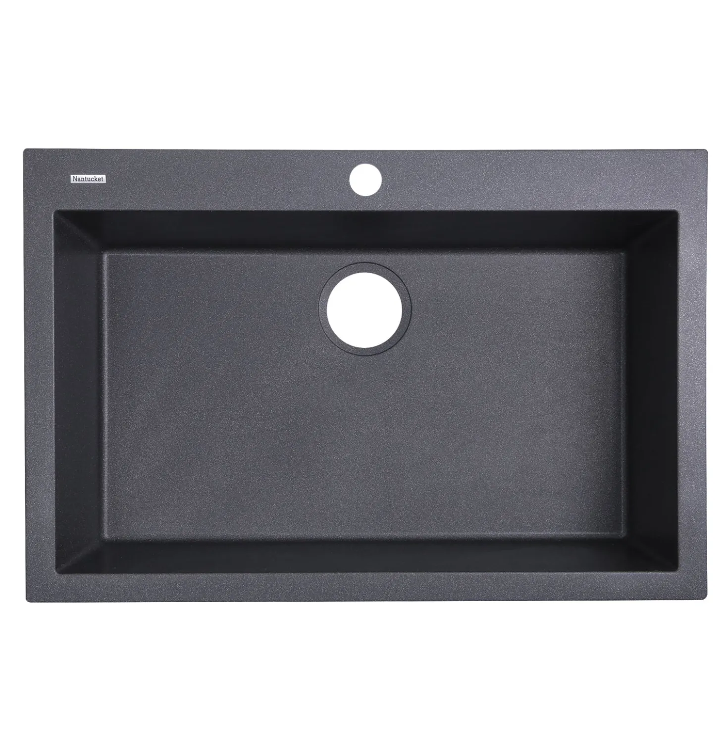 Nantucket Sinks Large Single Bowl Dual-Mount Granite Composite Sinks