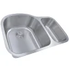 Nantucket Sinks NS3121-16 - 31.5" 70/30 Double Bowl Undermount Stainless Steel Kitchen Sink, 16 Gauge