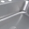 Nantucket Sinks NS3322-8 33" Large Rectangle Single Bowl 18 Gauge Stainless Steel Drop in Kitchen Sink