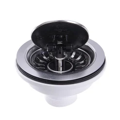 Nantucket Sinks NS35LCC-CH Chrome Flip Top Crumb Cup Kitchen Drain