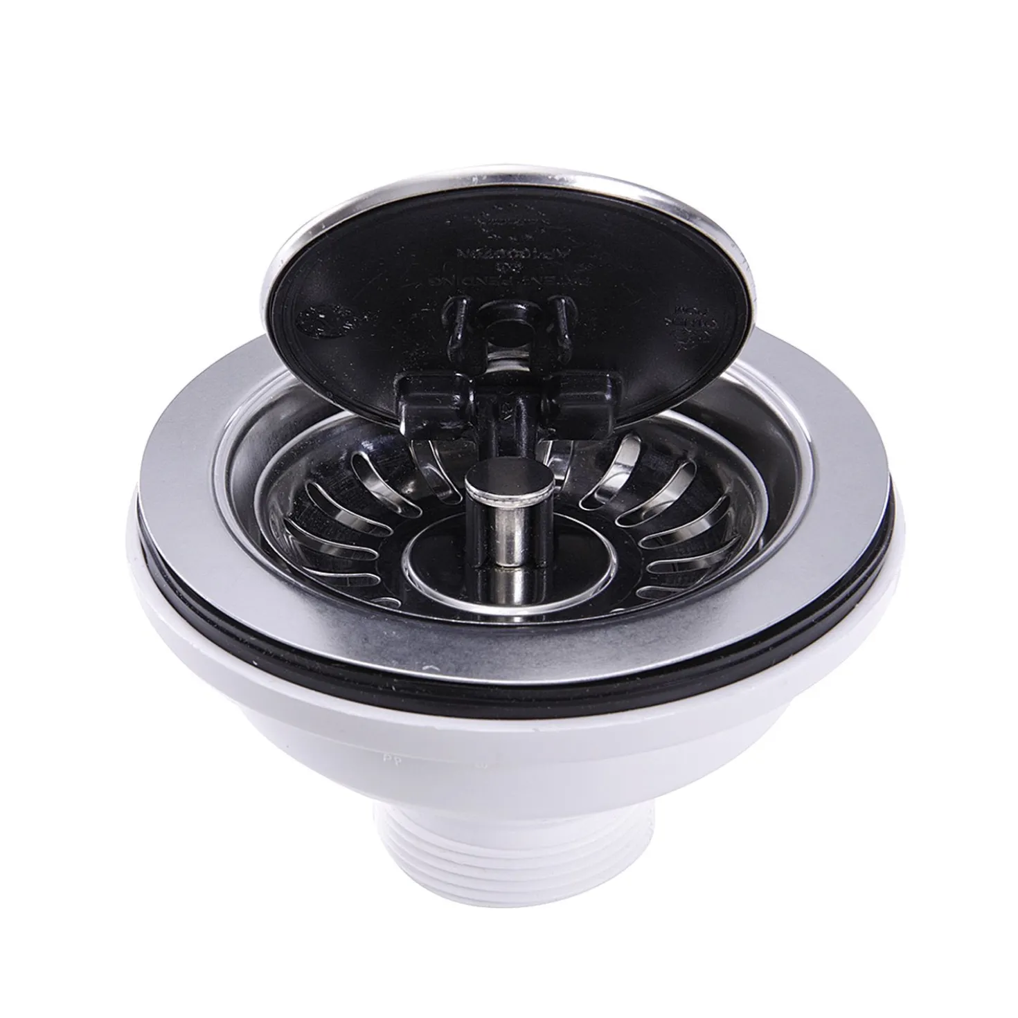 Nantucket Sinks NS35LCC-CH Chrome Flip Top Crumb Cup Kitchen Drain