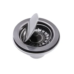 Nantucket Sinks NS35LCC-CH Chrome Flip Top Crumb Cup Kitchen Drain