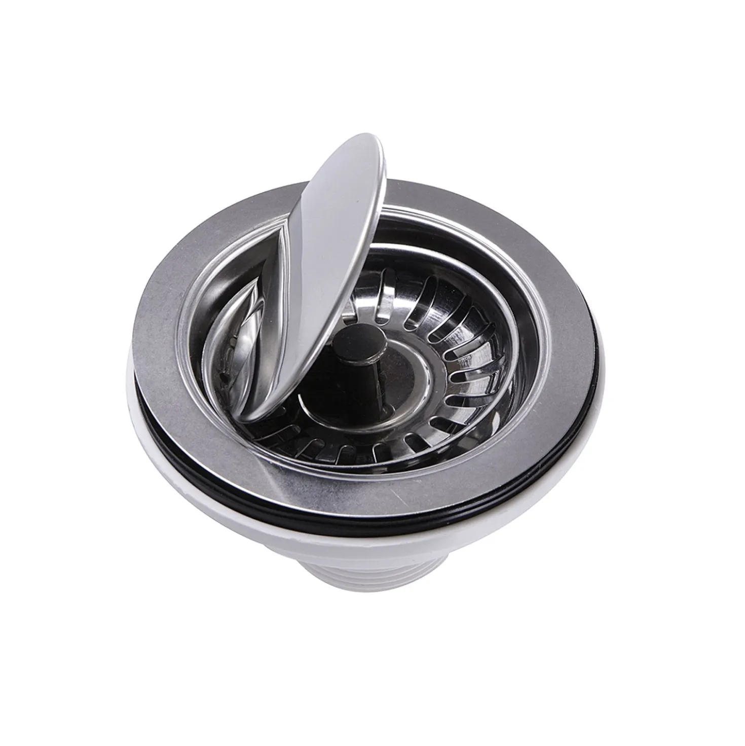 Nantucket Sinks NS35LCC-CH Chrome Flip Top Crumb Cup Kitchen Drain