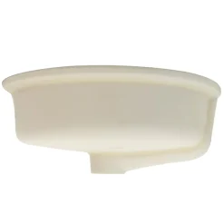 Nantucket Sinks Oval Undermount Ceramic Sink in White UM-16CW