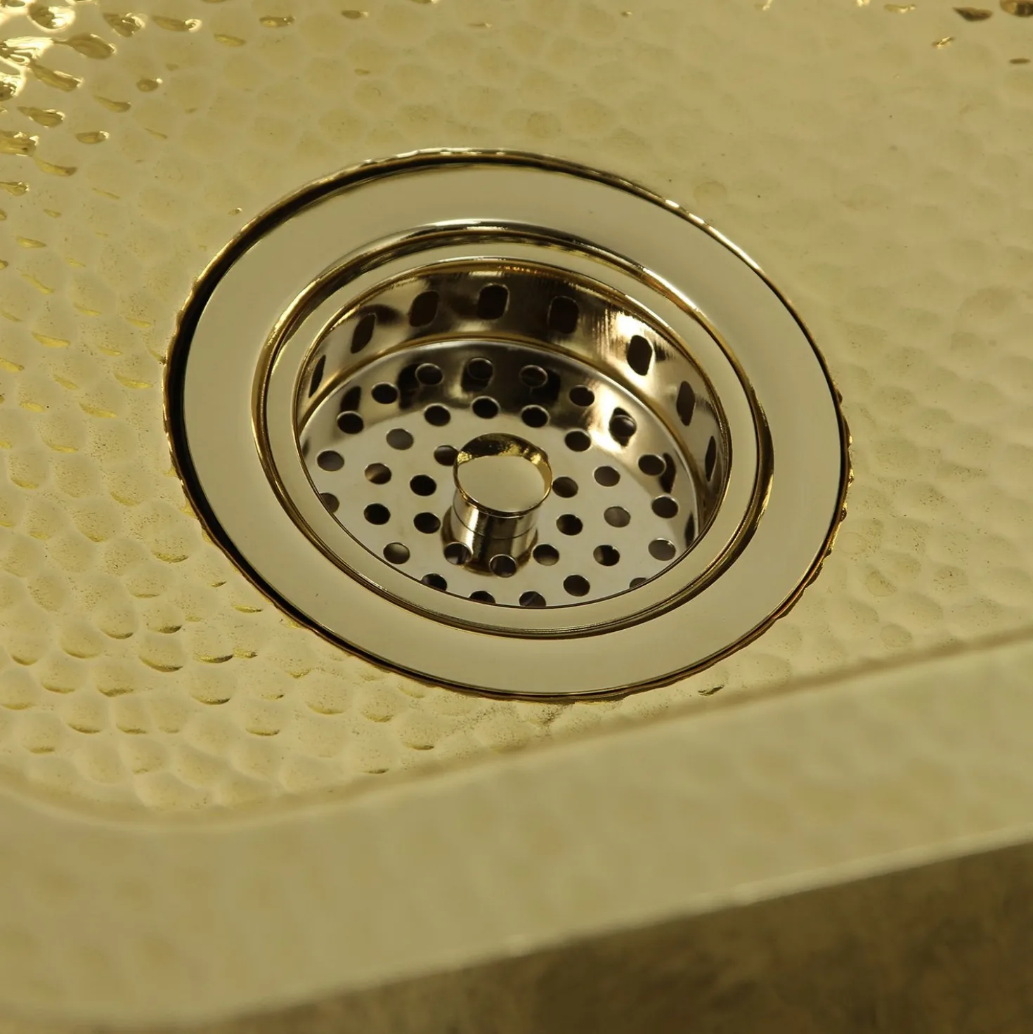 Nantucket Sinks Polished Brass 3.5-Inch Kitchen Sink Drain