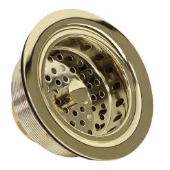 Nantucket Sinks Polished Brass 3.5-Inch Kitchen Sink Drain