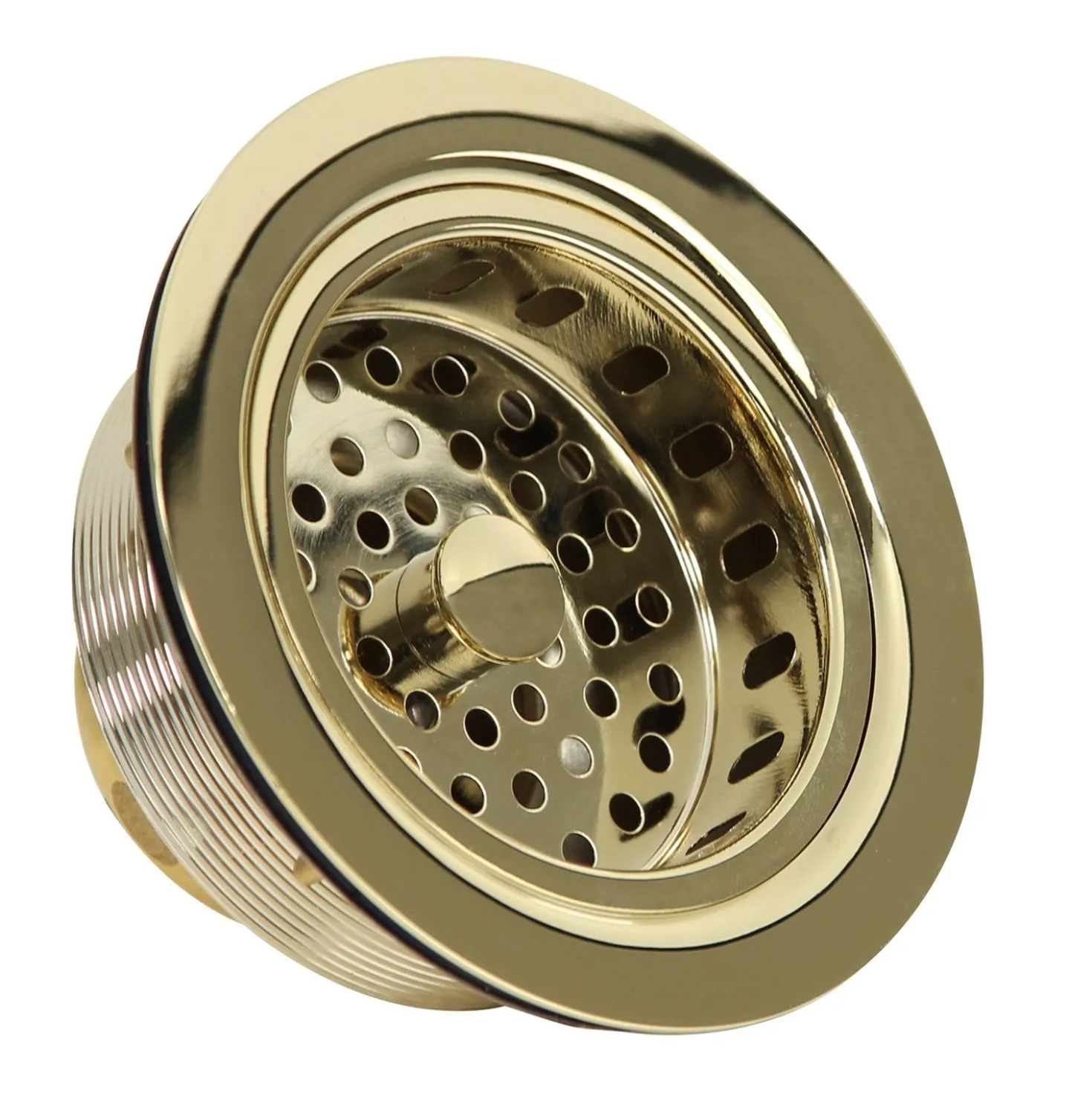 Nantucket Sinks Polished Brass 3.5-Inch Kitchen Sink Drain