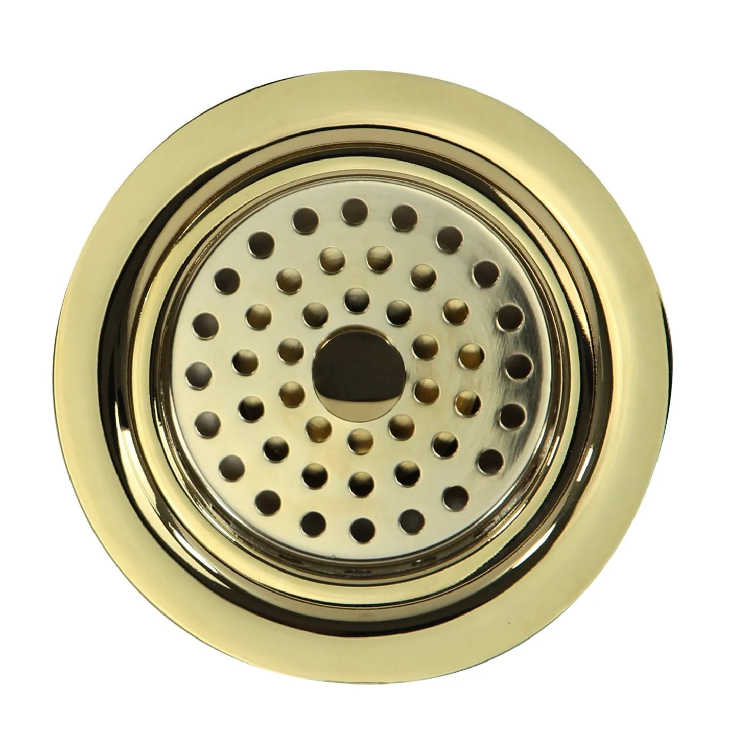 Nantucket Sinks Polished Brass 3.5-Inch Kitchen Sink Drain