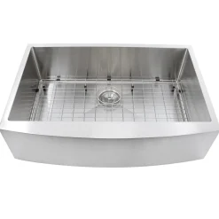 Nantucket Sinks 33" Pro Series Small Radius Farmhouse Apron Front Stainless Steel Sink