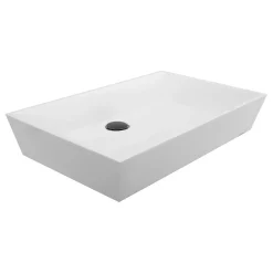 Nantucket Sinks Rectangle White Glacier Stone Sink NS-GSTR24