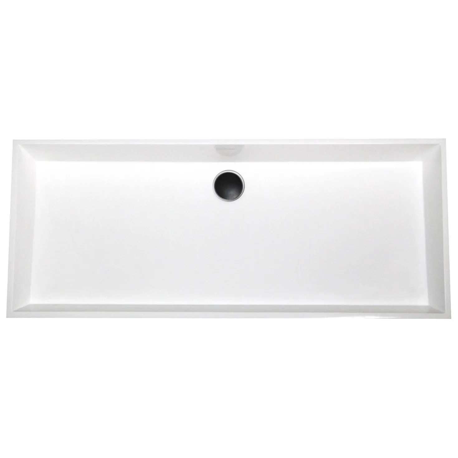 Nantucket Sinks Rectangle White Glacier Stone Sink NS-GSTR36