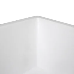 Nantucket Sinks Rectangle White Glacier Stone Sink NS-GSTR36