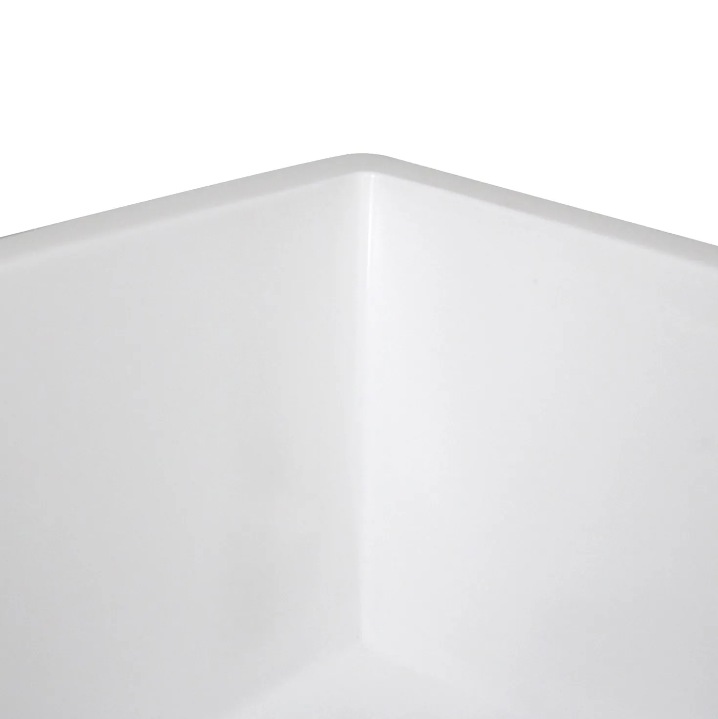 Nantucket Sinks Rectangle White Glacier Stone Sink NS-GSTR36