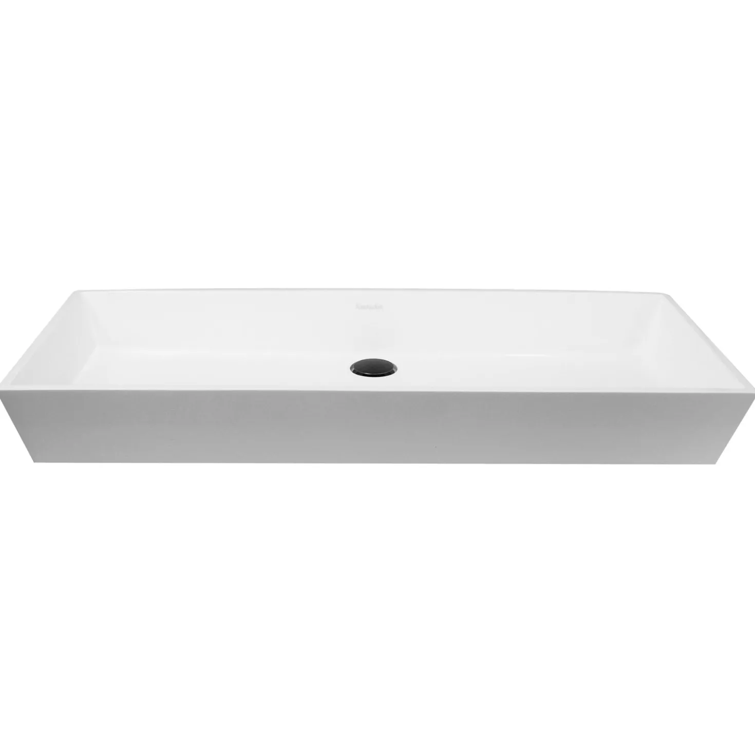 Nantucket Sinks Rectangle White Glacier Stone Sink NS-GSTR36