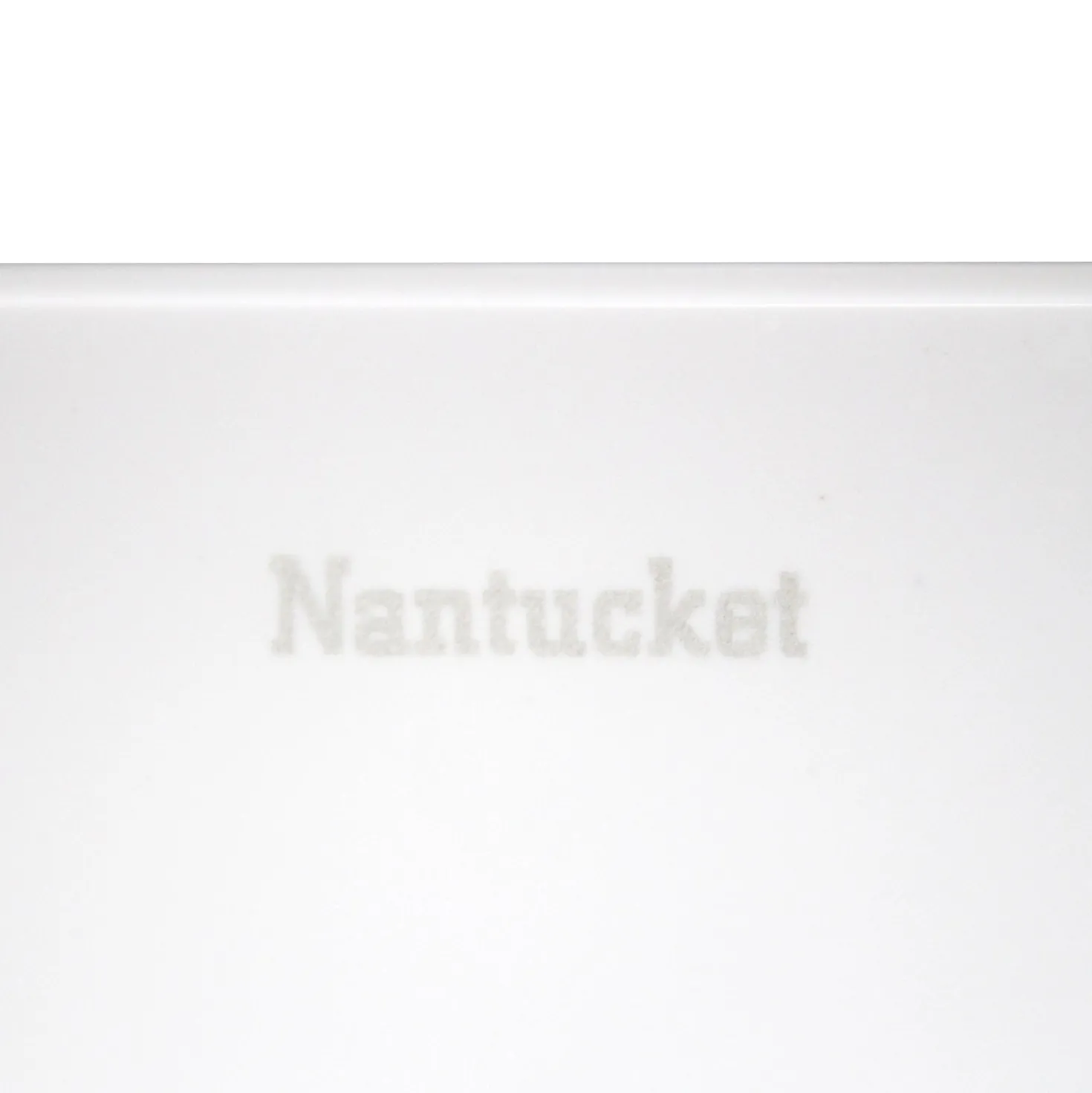 Nantucket Sinks Rectangle White Glacier Stone Sink NS-GSTR36
