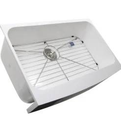 Nantucket Sinks RetroFit Glacier Stone Single Bowl Ezapron Kitchen Sink