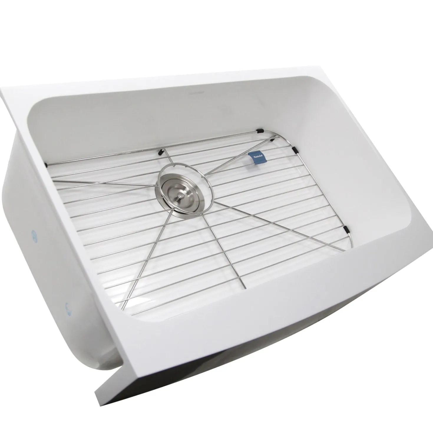 Nantucket Sinks RetroFit Glacier Stone Single Bowl Ezapron Kitchen Sink