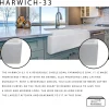 Nantucket Sinks Reversible 33" Italian Fireclay Farmhouse Sink