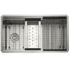 Nantucket Sinks 32" Small Radius Undermount Workstation Kitchen Sink