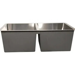 Nantucket Sinks Small Radius Undermount Double Bowl Stainless Sink