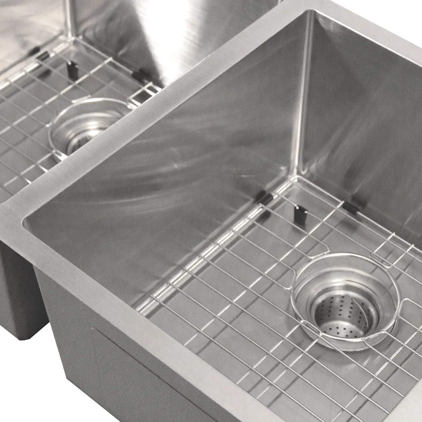 Nantucket Sinks Small Radius Undermount Double Bowl Stainless Sink