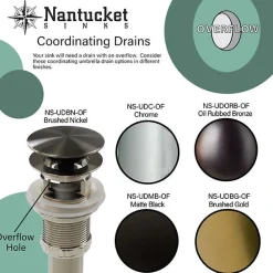 Nantucket Sinks Small Wall Mounted Bathroom Sink