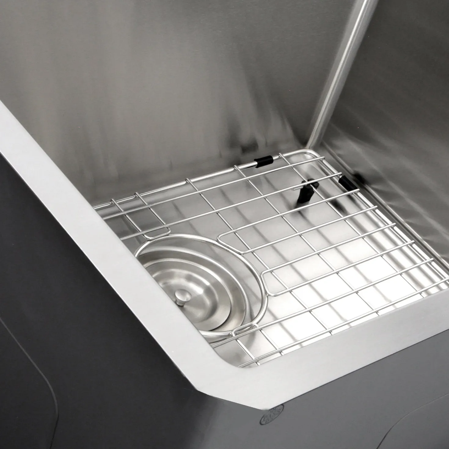 Nantucket Sinks Sr2318 - Pro Series Rectangle Single Bowl Undermount Small Radius Corners Stainless Steel Kitchen Sink