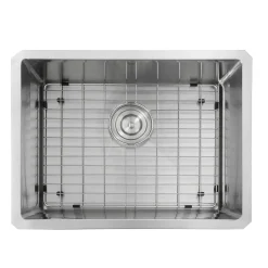Nantucket Sinks Sr2318 - Pro Series Rectangle Single Bowl Undermount Small Radius Corners Stainless Steel Kitchen Sink