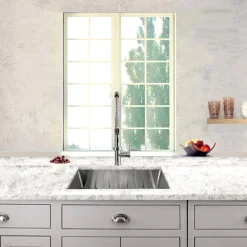 Nantucket Sinks Sr2318 - Pro Series Rectangle Single Bowl Undermount Small Radius Corners Stainless Steel Kitchen Sink