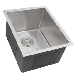 Nantucket Sinks SR1815 - 15" Pro Series Rectangle Undermount Small Radius Stainless Steel Bar/Prep Sink