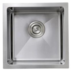 Nantucket Sinks SR1515 - 15" Pro Series Square Undermount Small Radius Stainless Steel Bar/Prep Sink