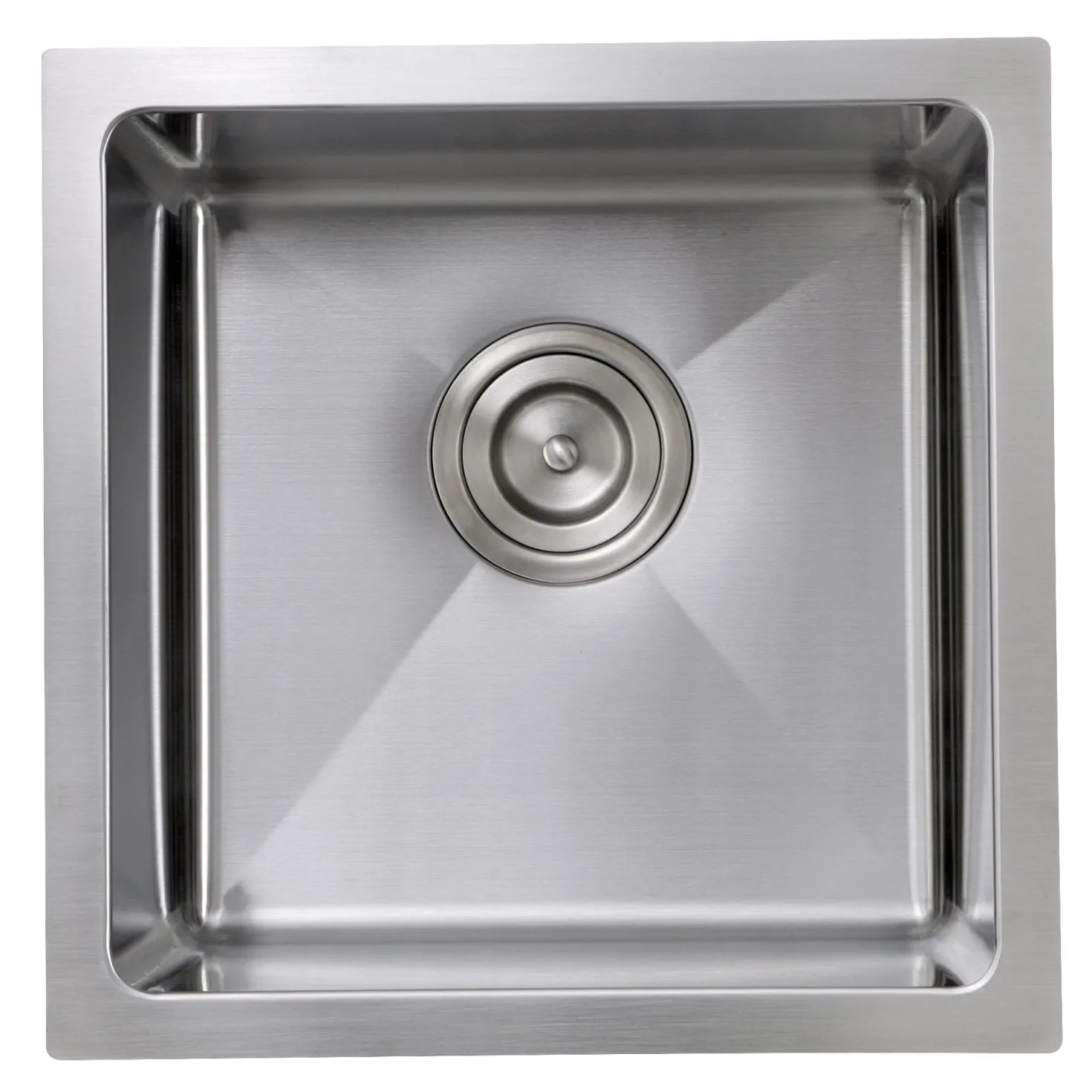 Nantucket Sinks SR1515 - 15" Pro Series Square Undermount Small Radius Stainless Steel Bar/Prep Sink