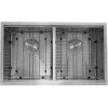 Nantucket Sinks SR-PS-3219-DE-16 Double Equal Workstation Small Radius Undermount Stainless Sink with Accessories