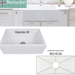 Nantucket Sinks Stainless Steel Bottom Grid BG-HC30