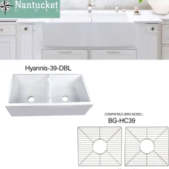 Nantucket Sinks Stainless Steel Bottom Grids Set BG-HC39