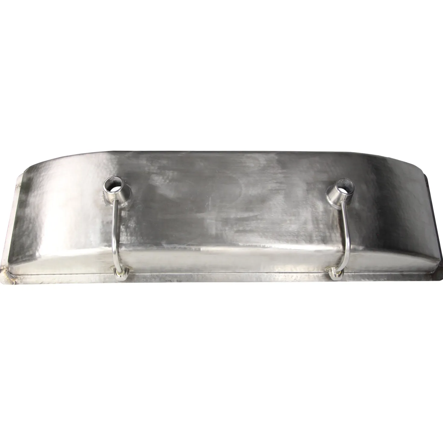 Nantucket Sinks TRS48-OF Stainless Steel Double Trough Undermount Bathroom Sink with Overflow