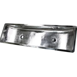 Nantucket Sinks TRS48-OF Stainless Steel Double Trough Undermount Bathroom Sink with Overflow