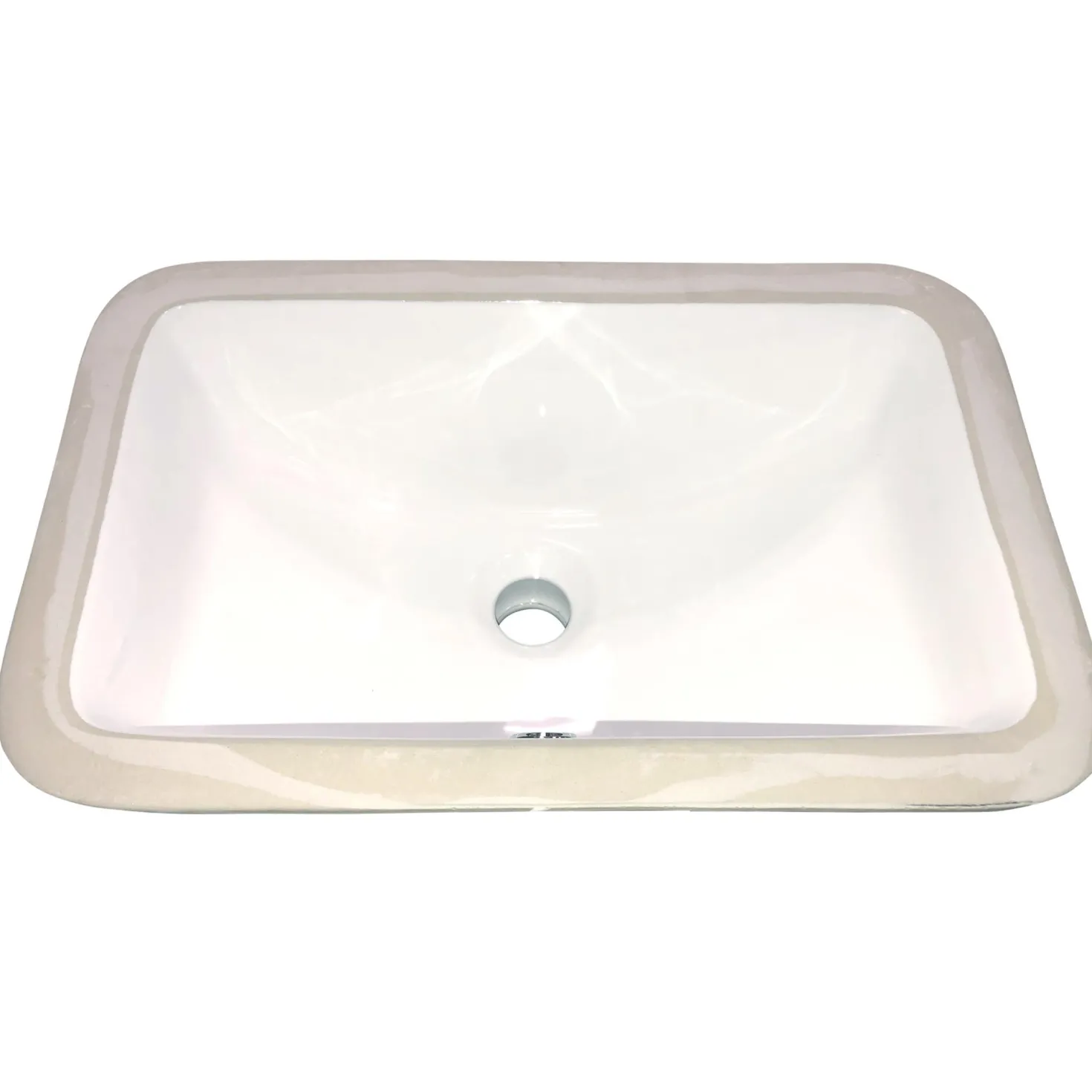 Nantucket Sinks Undermount Ceramic Sink in White 17-1/8" x 11-1/4"