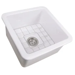 Nantucket Sinks 18" Undermount Fireclay Kitchen Sink Wellfleet-1818W