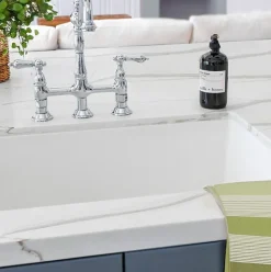 Nantucket Sinks 27" Undermount Fireclay Kitchen Sink Wellfleet-2719W