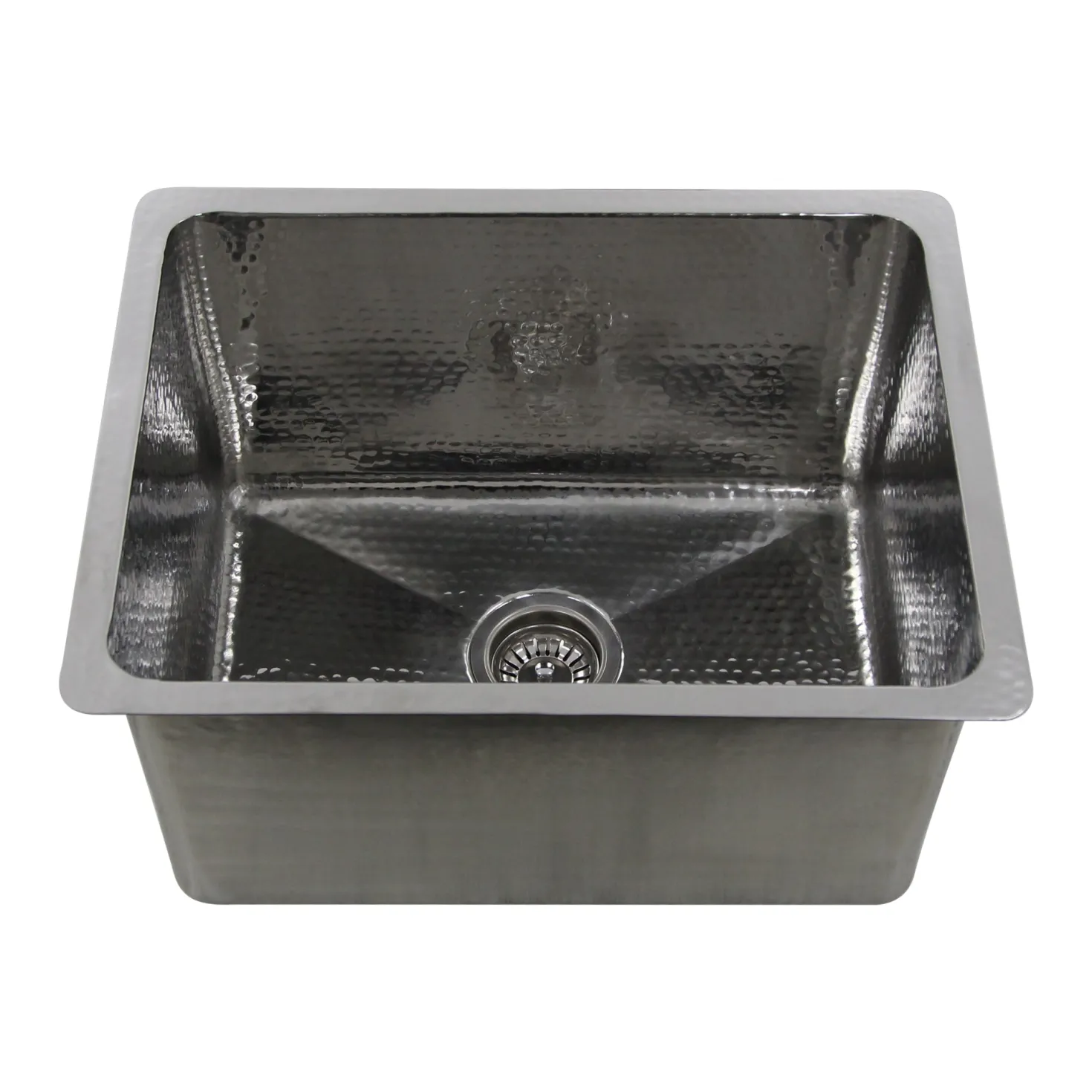 Nantucket Sinks 23" Undermount Hammered Stainless Steel 12" Deep Laundry Sink