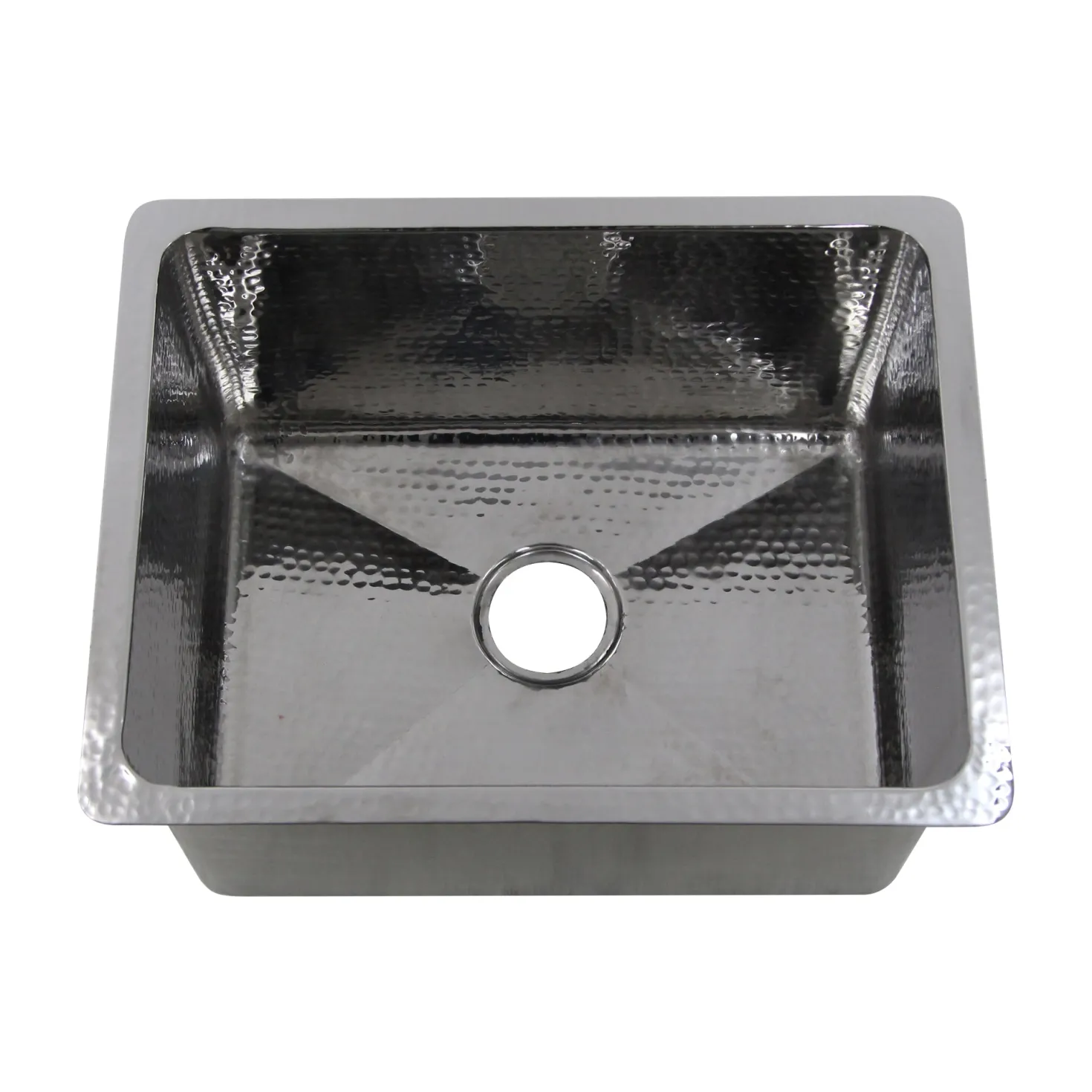 Nantucket Sinks 23" Undermount Hammered Stainless Steel 12" Deep Laundry Sink
