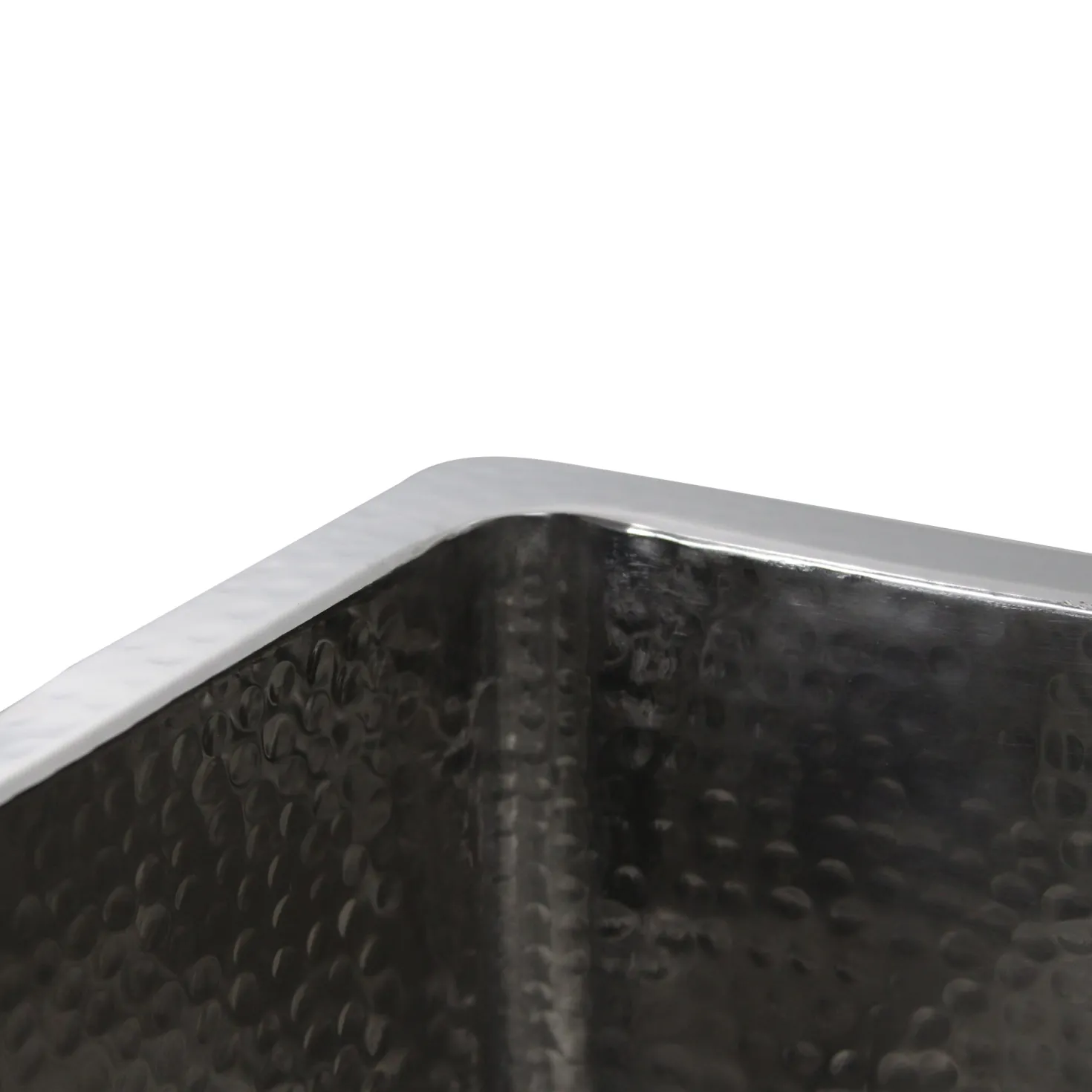 Nantucket Sinks 23" Undermount Hammered Stainless Steel 12" Deep Laundry Sink