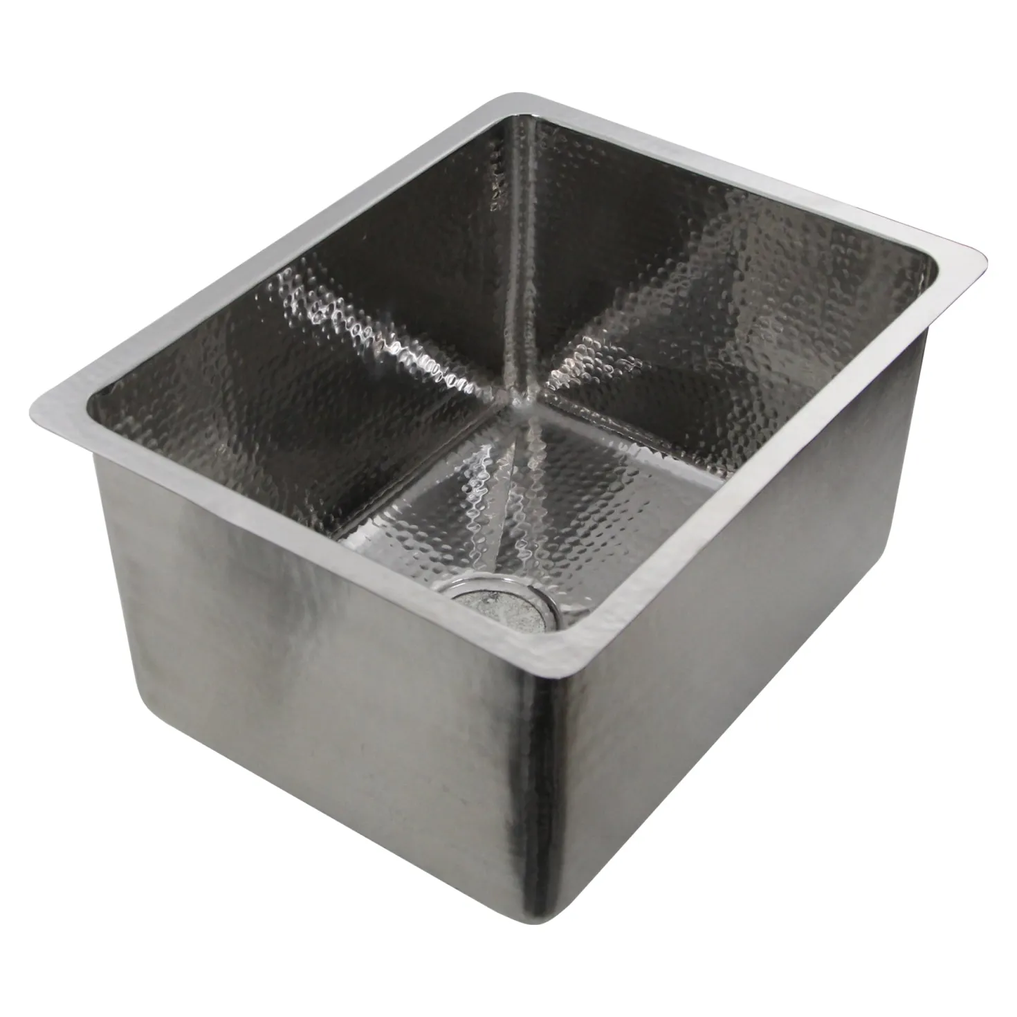 Nantucket Sinks 23" Undermount Hammered Stainless Steel 12" Deep Laundry Sink